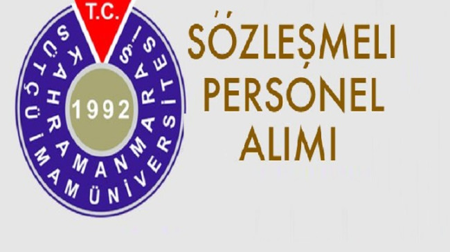 Kahramanmaraş Üniversitesi Sağlık Personeli Alım İlanı