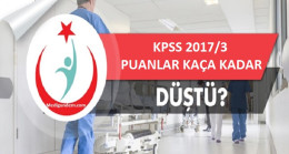 Sağlık bakanlığı KPSS 2017/3 sonuçlarında puanlar kaça düştü?