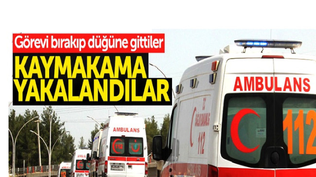 Samsun’da düğüne ambulansla gidenler hakkında soruşturma